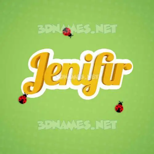 jenifir in Ladybugs style - 3D name wallpaper jenifir in Ladybugs style - 3D name wallpaper