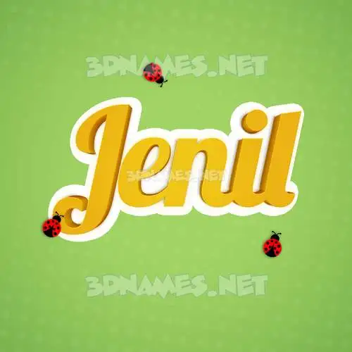 jenil in Ladybugs style - 3D name wallpaper jenil in Ladybugs style - 3D name wallpaper