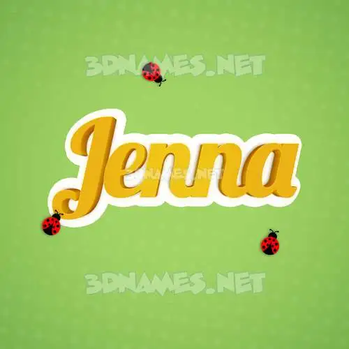 jenna in Ladybugs style - 3D name wallpaper jenna in Ladybugs style - 3D name wallpaper