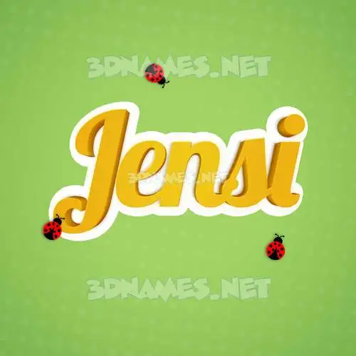 jensi in Ladybugs style - 3D name wallpaper jensi in Ladybugs style - 3D name wallpaper