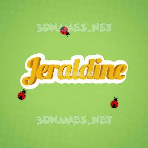 jeraldine in Ladybugs style - 3D name wallpaper jeraldine in Ladybugs style - 3D name wallpaper