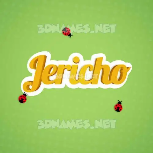 jericho in Ladybugs style - 3D name wallpaper jericho in Ladybugs style - 3D name wallpaper
