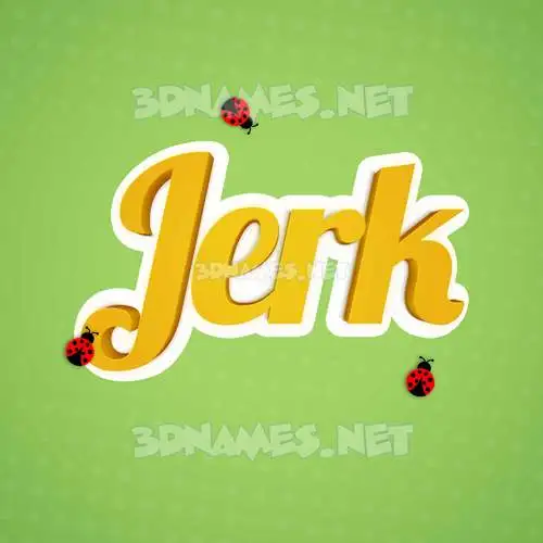 jerk in Ladybugs style - 3D name wallpaper jerk in Ladybugs style - 3D name wallpaper