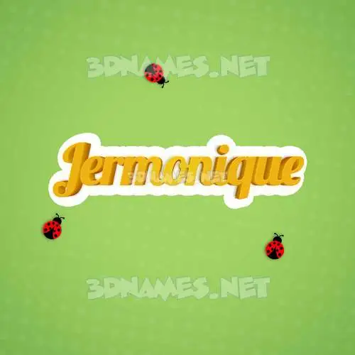 jermonique in Ladybugs style - 3D name wallpaper jermonique in Ladybugs style - 3D name wallpaper