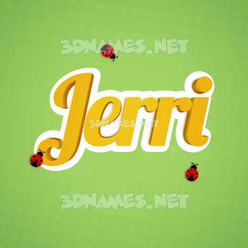 jerri in Ladybugs style - 3D name wallpaper jerri in Ladybugs style - 3D name wallpaper