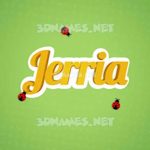 jerria in Ladybugs style - 3D name wallpaper jerria in Ladybugs style - 3D name wallpaper
