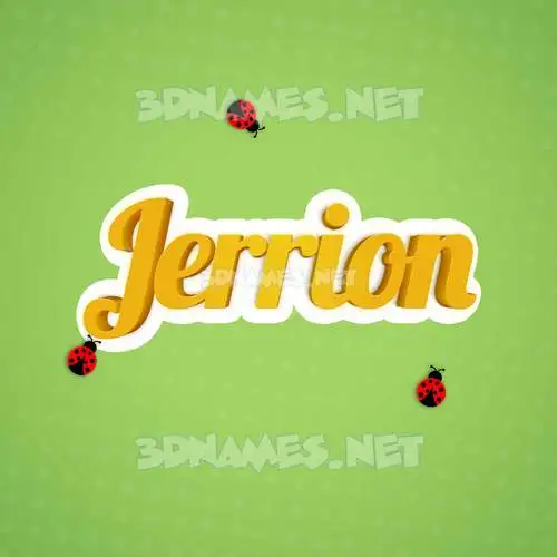 jerrion in Ladybugs style - 3D name wallpaper jerrion in Ladybugs style - 3D name wallpaper
