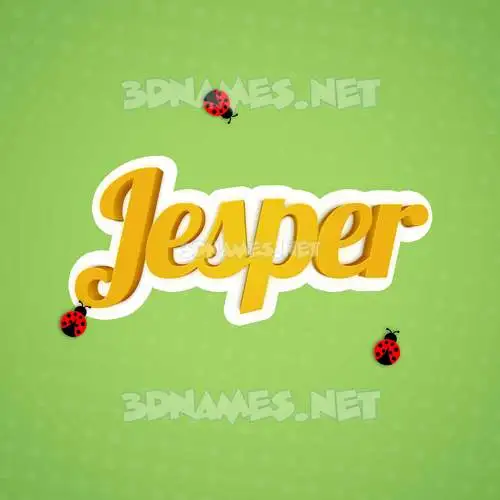 jesper in Ladybugs style - 3D name wallpaper jesper in Ladybugs style - 3D name wallpaper