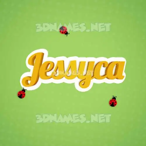 jessyca in Ladybugs style - 3D name wallpaper jessyca in Ladybugs style - 3D name wallpaper
