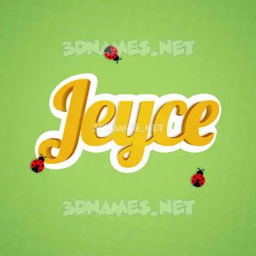 jeyce in Ladybugs style - 3D name wallpaper jeyce in Ladybugs style - 3D name wallpaper