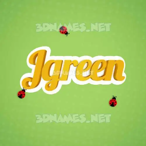 jgreen in Ladybugs style - 3D name wallpaper jgreen in Ladybugs style - 3D name wallpaper