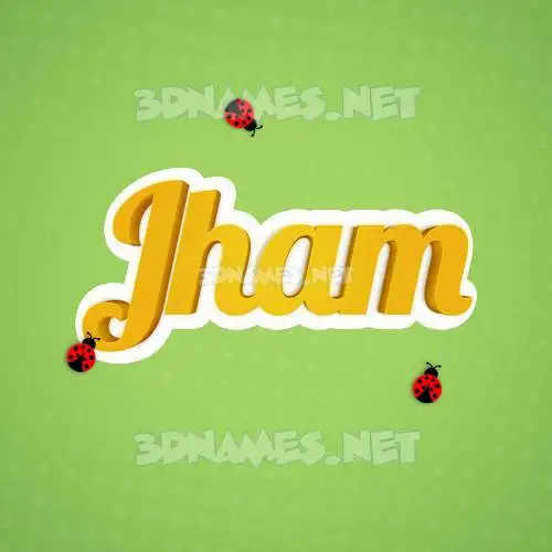 jham in Ladybugs style - 3D name wallpaper jham in Ladybugs style - 3D name wallpaper