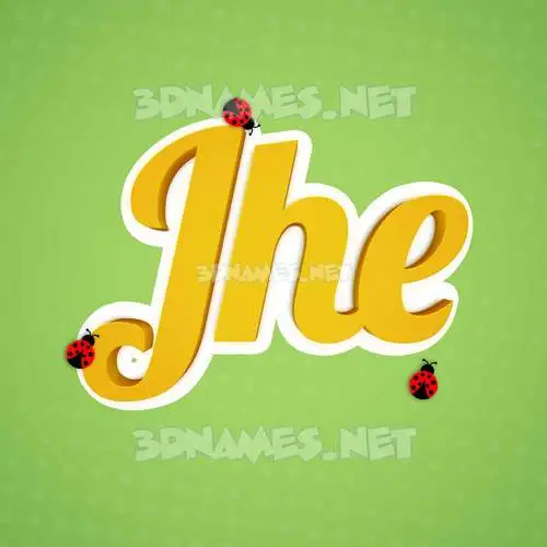 jhe in Ladybugs style - 3D name wallpaper jhe in Ladybugs style - 3D name wallpaper