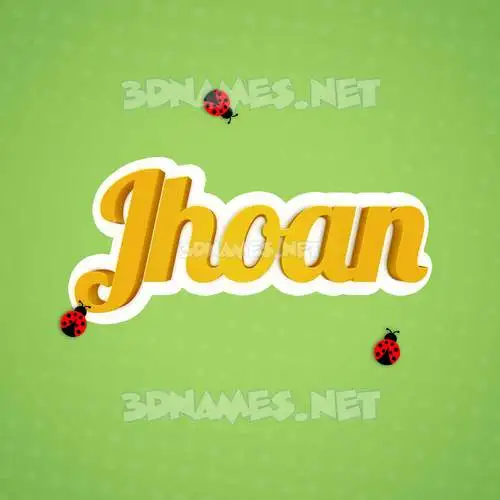 jhoan in Ladybugs style - 3D name wallpaper jhoan in Ladybugs style - 3D name wallpaper