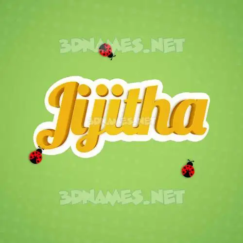 jijitha in Ladybugs style - 3D name wallpaper jijitha in Ladybugs style - 3D name wallpaper