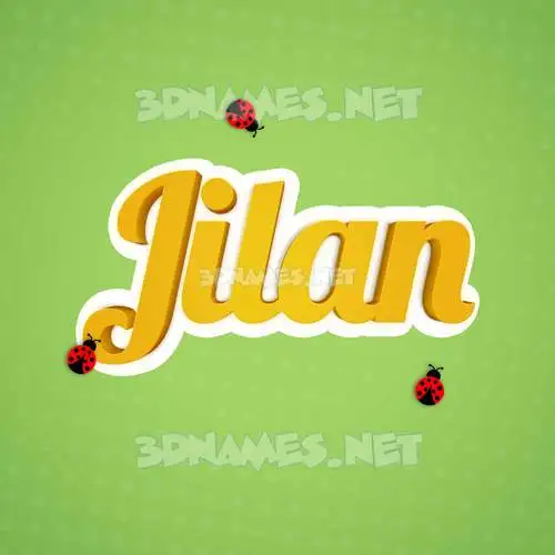 jilan in Ladybugs style - 3D name wallpaper jilan in Ladybugs style - 3D name wallpaper