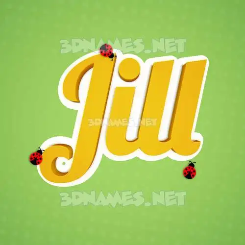 jill in Ladybugs style - 3D name wallpaper jill in Ladybugs style - 3D name wallpaper