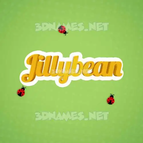jillybean in Ladybugs style - 3D name wallpaper jillybean in Ladybugs style - 3D name wallpaper