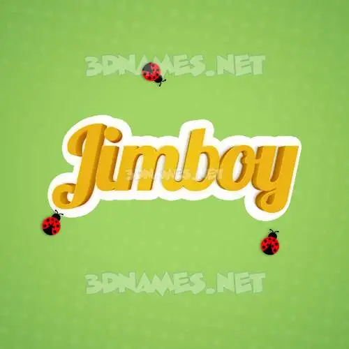 jimboy in Ladybugs style - 3D name wallpaper jimboy in Ladybugs style - 3D name wallpaper