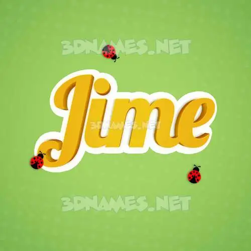 jime in Ladybugs style - 3D name wallpaper jime in Ladybugs style - 3D name wallpaper