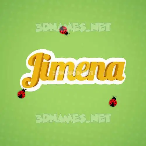 jimena in Ladybugs style - 3D name wallpaper jimena in Ladybugs style - 3D name wallpaper