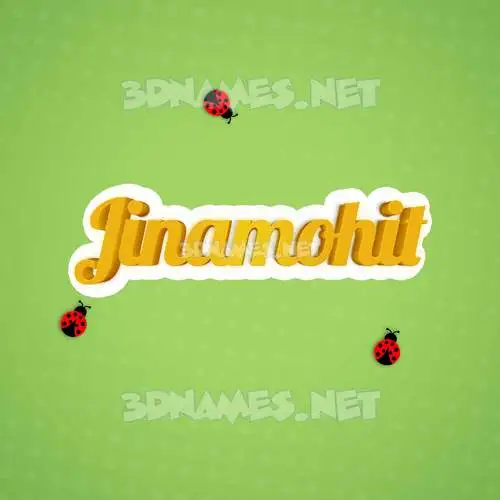 jinamohit in Ladybugs style - 3D name wallpaper jinamohit in Ladybugs style - 3D name wallpaper