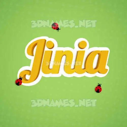jinia in Ladybugs style - 3D name wallpaper jinia in Ladybugs style - 3D name wallpaper