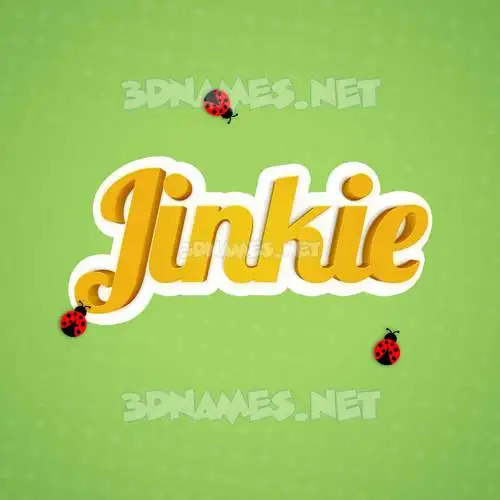 jinkie in Ladybugs style - 3D name wallpaper jinkie in Ladybugs style - 3D name wallpaper
