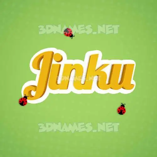 jinku in Ladybugs style - 3D name wallpaper jinku in Ladybugs style - 3D name wallpaper