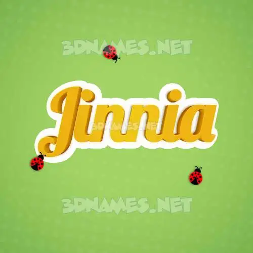 jinnia in Ladybugs style - 3D name wallpaper jinnia in Ladybugs style - 3D name wallpaper