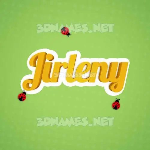 jirleny in Ladybugs style - 3D name wallpaper jirleny in Ladybugs style - 3D name wallpaper