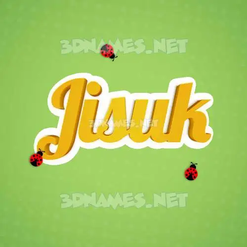 jisuk in Ladybugs style - 3D name wallpaper jisuk in Ladybugs style - 3D name wallpaper