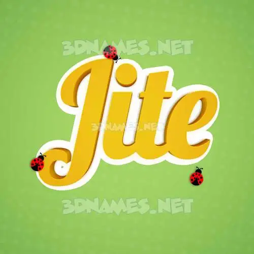 jite in Ladybugs style - 3D name wallpaper jite in Ladybugs style - 3D name wallpaper