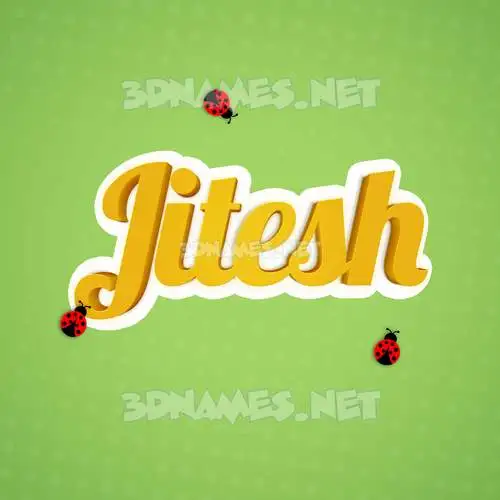 jitesh in Ladybugs style - 3D name wallpaper jitesh in Ladybugs style - 3D name wallpaper