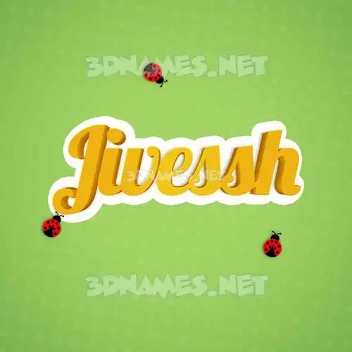 jivessh in Ladybugs style - 3D name wallpaper jivessh in Ladybugs style - 3D name wallpaper