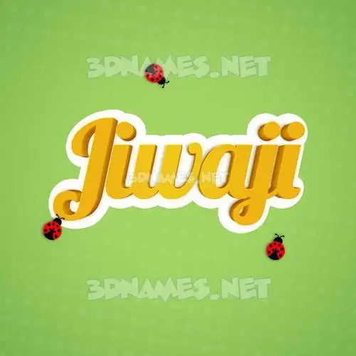 jiwaji in Ladybugs style - 3D name wallpaper jiwaji in Ladybugs style - 3D name wallpaper