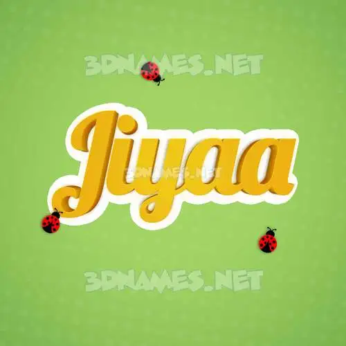 jiyaa in Ladybugs style - 3D name wallpaper jiyaa in Ladybugs style - 3D name wallpaper