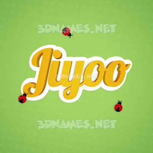jiyoo in Ladybugs style - 3D name wallpaper jiyoo in Ladybugs style - 3D name wallpaper