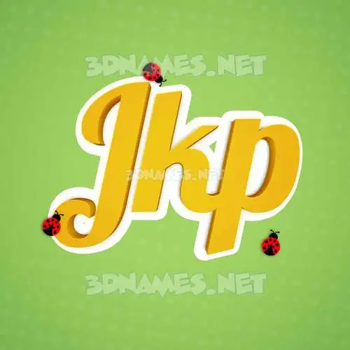 jkp in Ladybugs style - 3D name wallpaper jkp in Ladybugs style - 3D name wallpaper