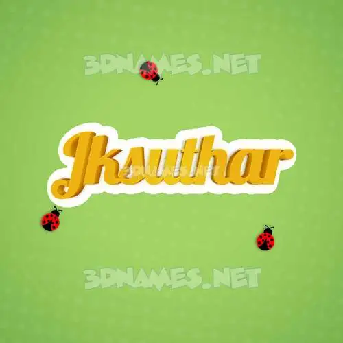 jksuthar in Ladybugs style - 3D name wallpaper jksuthar in Ladybugs style - 3D name wallpaper
