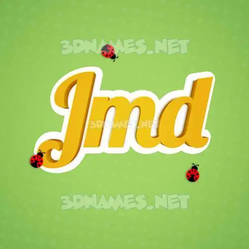 jmd in Ladybugs style - 3D name wallpaper jmd in Ladybugs style - 3D name wallpaper