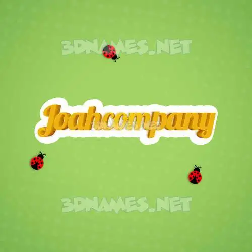joahcompany in Ladybugs style - 3D name wallpaper joahcompany in Ladybugs style - 3D name wallpaper