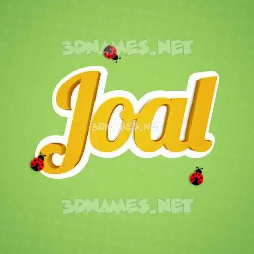 joal in Ladybugs style - 3D name wallpaper joal in Ladybugs style - 3D name wallpaper