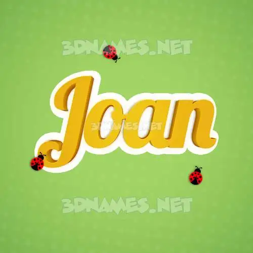 joan in Ladybugs style - 3D name wallpaper joan in Ladybugs style - 3D name wallpaper