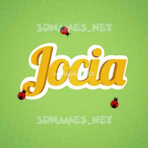 jocia in Ladybugs style - 3D name wallpaper