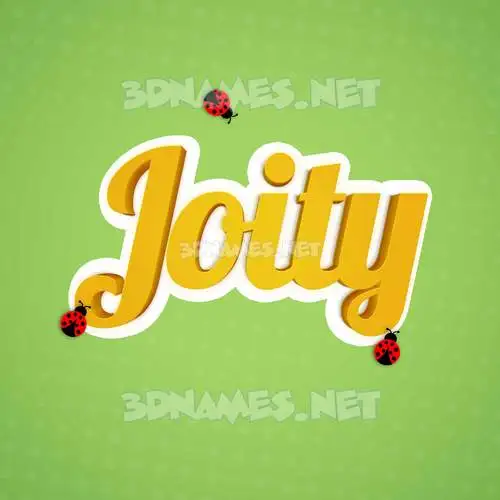 joity in Ladybugs style - 3D name wallpaper joity in Ladybugs style - 3D name wallpaper