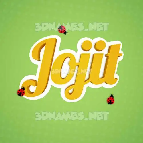 jojit in Ladybugs style - 3D name wallpaper jojit in Ladybugs style - 3D name wallpaper