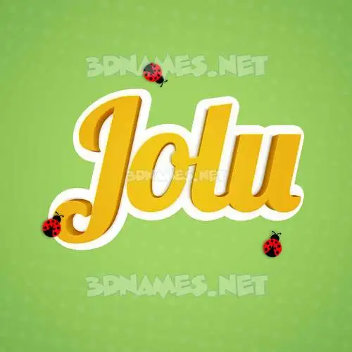 jolu in Ladybugs style - 3D name wallpaper jolu in Ladybugs style - 3D name wallpaper