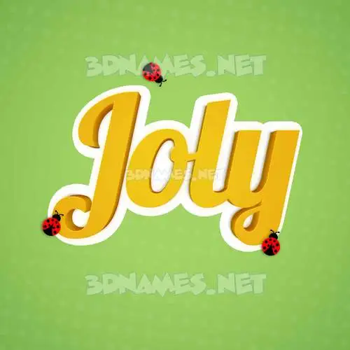 joly in Ladybugs style - 3D name wallpaper joly in Ladybugs style - 3D name wallpaper