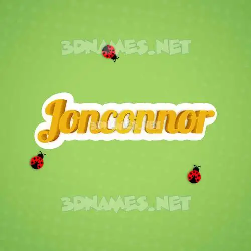 jonconnor in Ladybugs style - 3D name wallpaper jonconnor in Ladybugs style - 3D name wallpaper